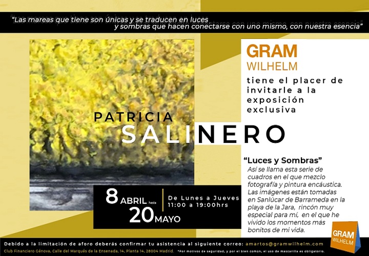 Invitation to Exhibition "Luces y Sombras" Patricia Salinero.