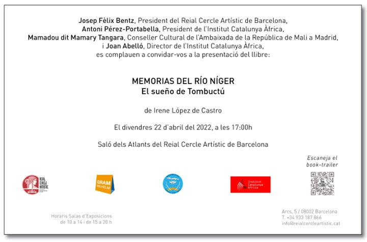 Presentación Memorias del Río Níger en Barcelona