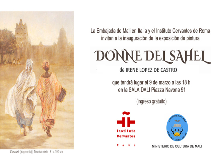 Inauguración Exposición Donne del Sahel de Irene López de Castro